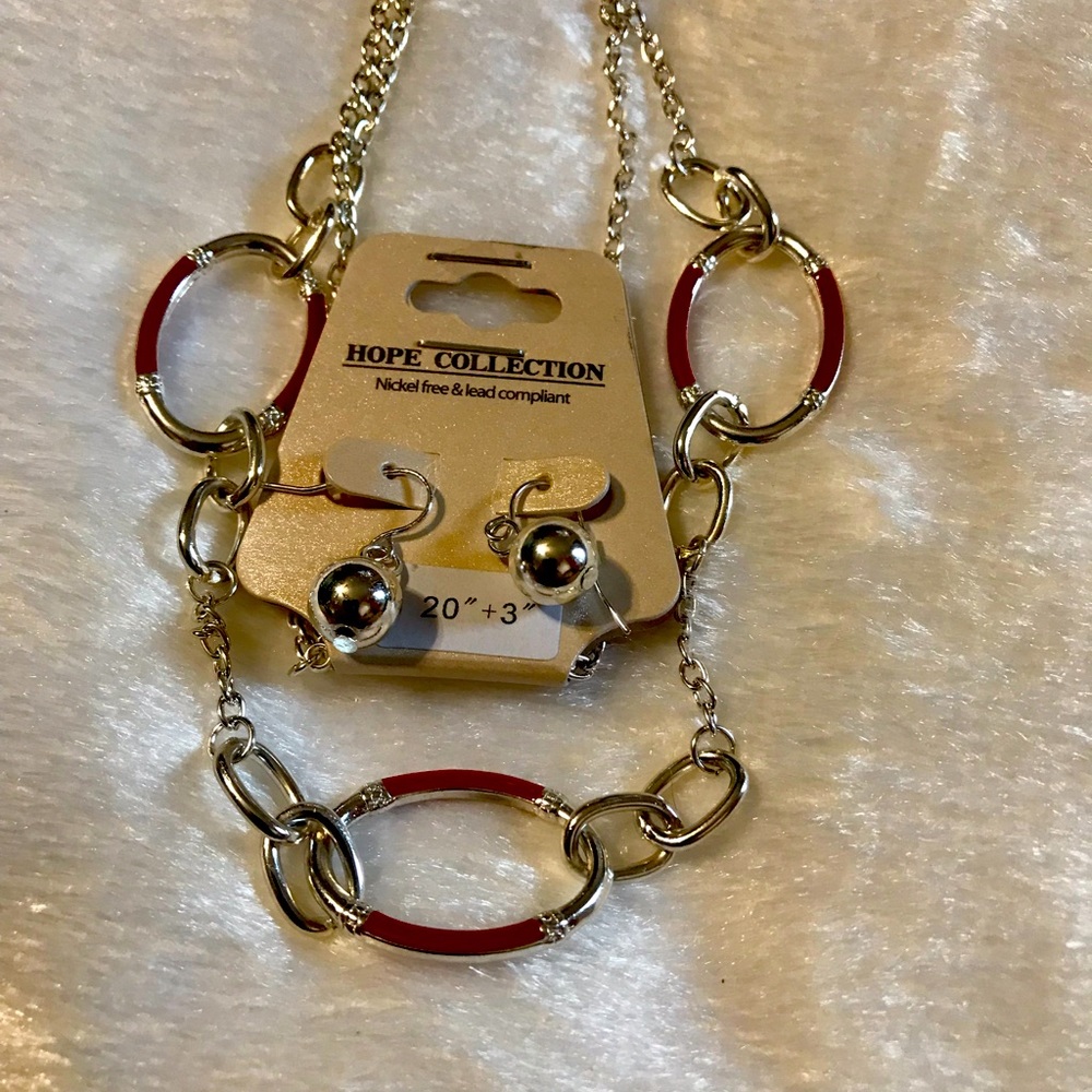 NWT Necklace with Matching Earrings